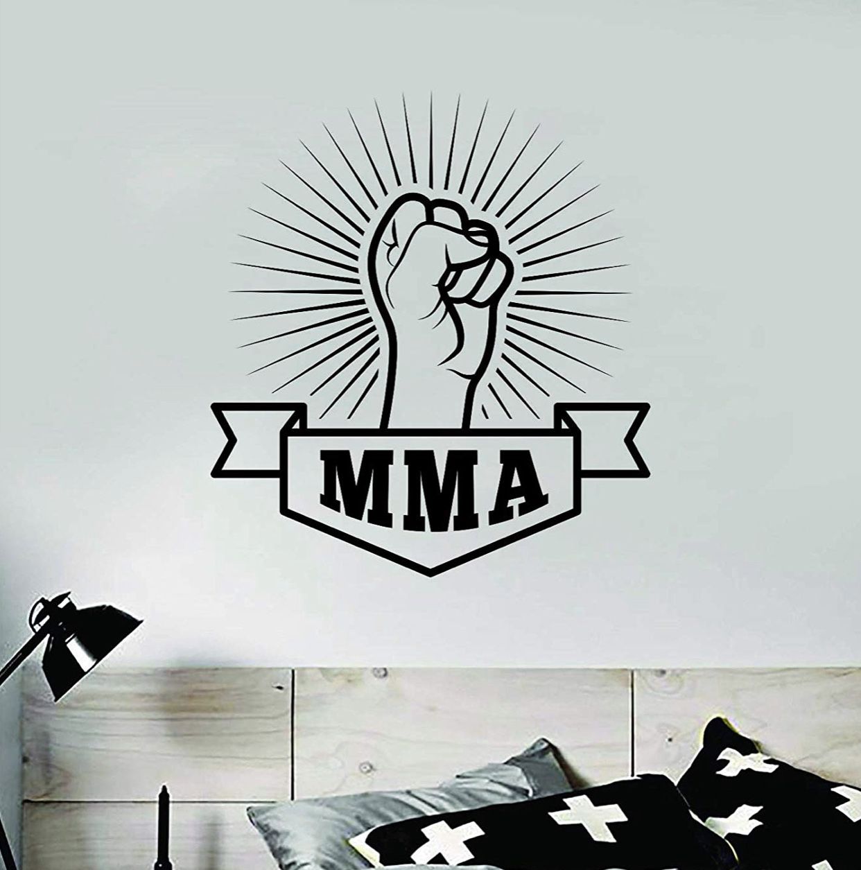 PRE MADE Wall Decal Home Decor MMA Box Jiu Jitsu Muay Thai Box Fight Gym
