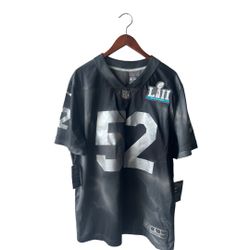 Nike NFL Super Bowl LII 52 Jersey Black Large