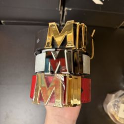 Brand New MCM Belts Reversible Red White 100% Authentic  