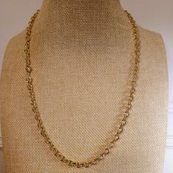 Unisex 18K Italian Gold-Filled Layered 6mm 22 Inch Milano Cuban Chain
