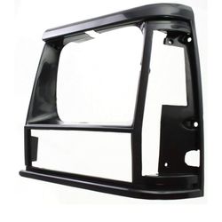 DAT AUTO PARTS Front Left Driver Side HeadLight Door Molding Insert Cover Grille Trim Replacement For 1 Jeep Cherokee Black Textured Paint to 