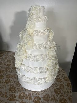 Fake wedding cake for display (not edible)