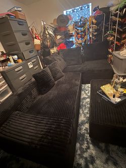 Boneless L-Shaped Couch