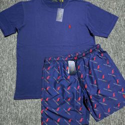 Blue Polo With Red Horse  $55