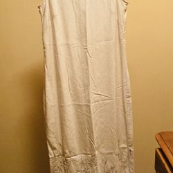 Size 10 Liz Claiborne Long Linen Dress 