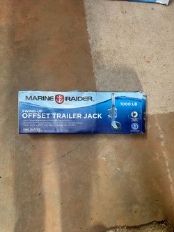 Offset swing up trailer jack