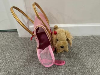 *Pucci Pals Brand Pink Crown Glam Bag & Cocker Spaniel*