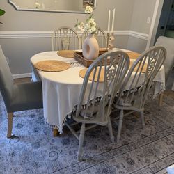 Solid wood table and chairs