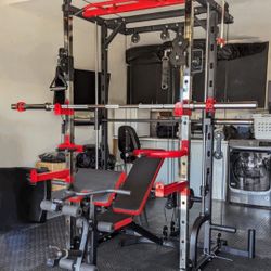 New Multifunctional Smith Machine , Weights , Squat Rack , Bench Rack , Bench Press 
