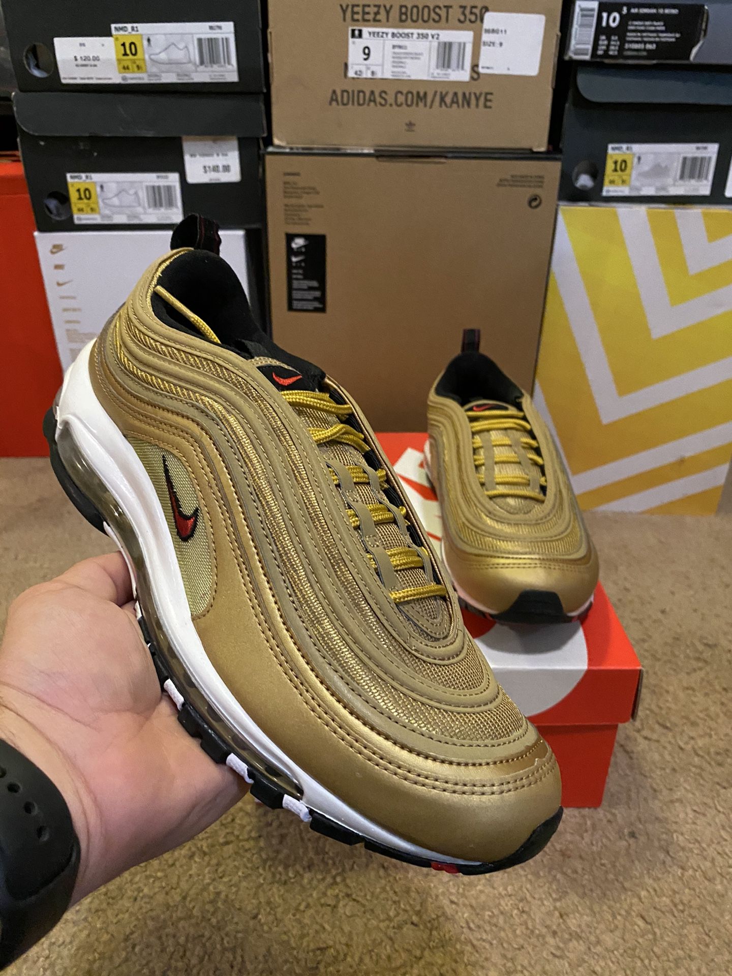 Nike Air Max 97 “Metallic Gold” sz. 10