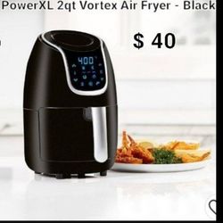 Brand New Power Xl 2 qt Vortex Air Fryer Black