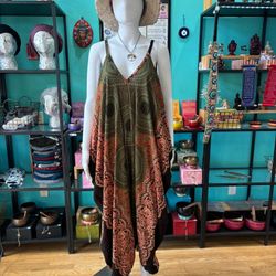2-Way Boho Jumpsuit / Dress – One Size