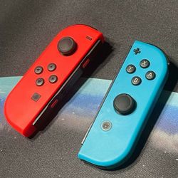 Nintendo Switch Joy Cons Controllers For Nintendo Switch, Neon Red/Neon Blue