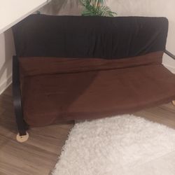 FUTON Bed-Brown  W/Black Frame-Full Size 