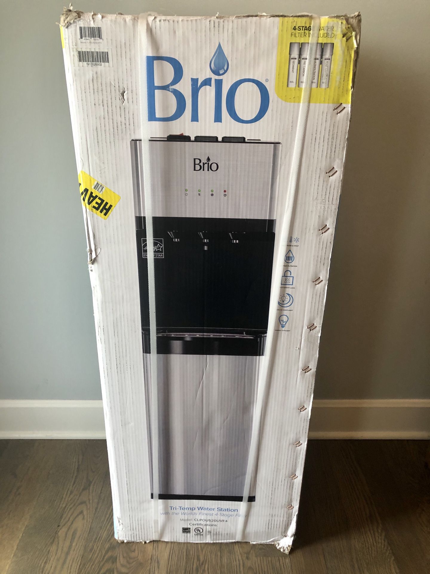 *NEW -BRIO self cleaning bottle less water cooler