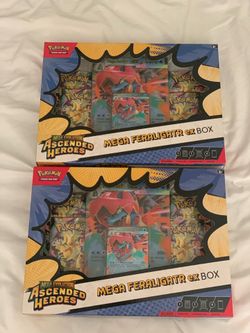 Pokemon Ascended Heroes Mega Feraligatr EX Box Sealed New