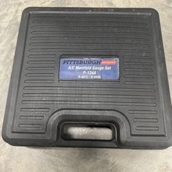 AC A/C R-134A Manifold Gauge Set with Hose and Couplers