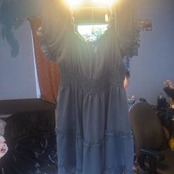 Baby Blue Short Dress