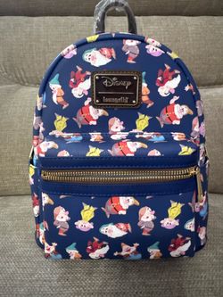 Disney Snow White Dwarves Loungefly Mini Backpack