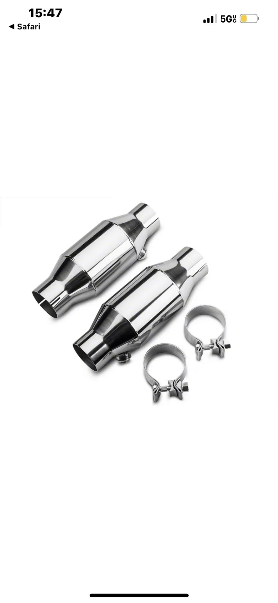 Pypes Performance Exhaust CVM10K Catalytic Coverter kit Pair 2.5in Hi Flow