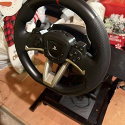 Racing Steering Wheel with Stand