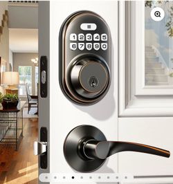 🔐 Veise RZ-C Keyless Entry Door Lock + 2 Lever Handles