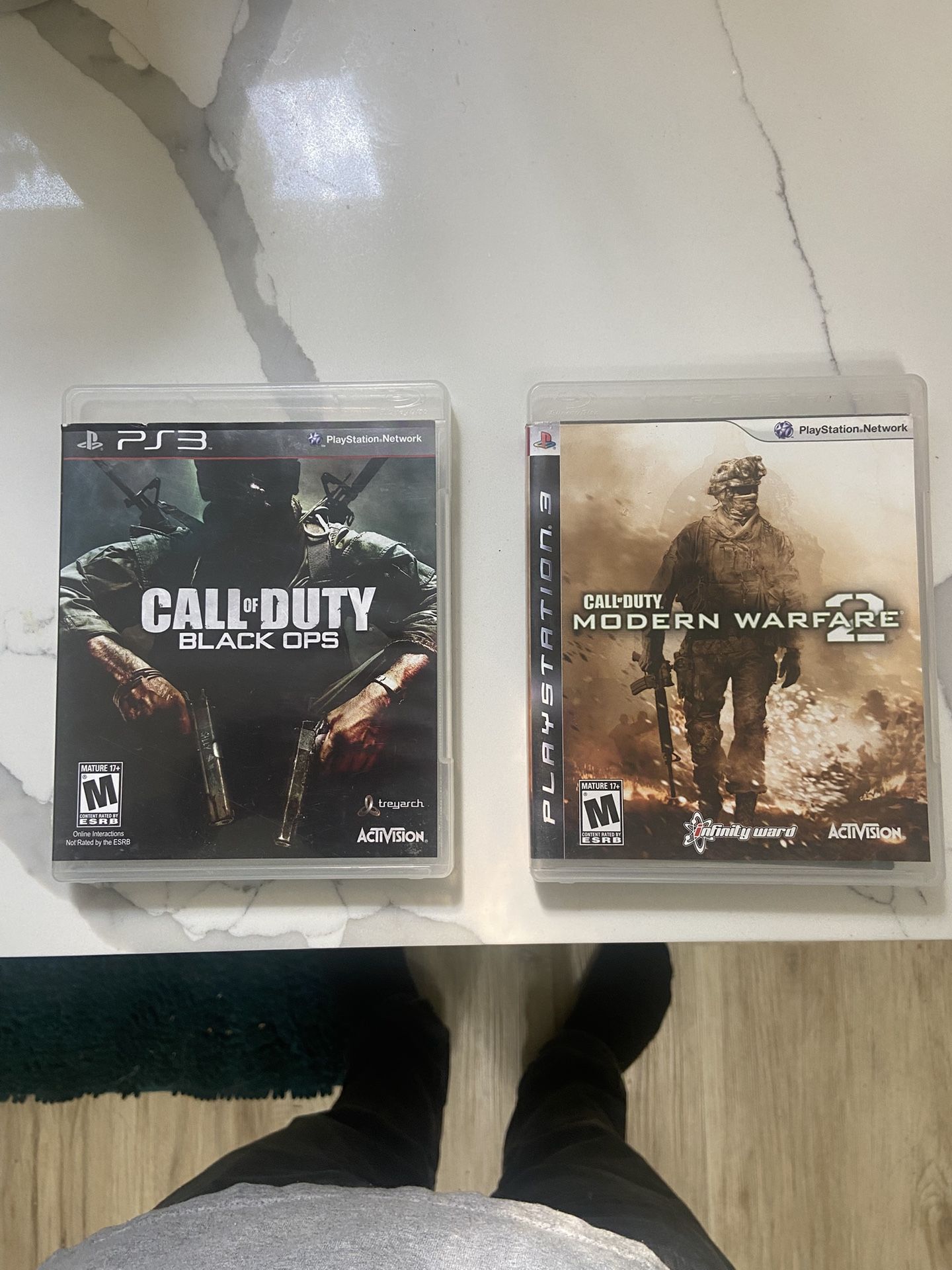 Call Of Duty Black Ops & Modern Warfare 2 For PS3