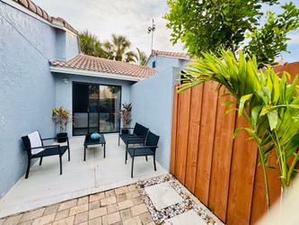 Patio chairs & glass table