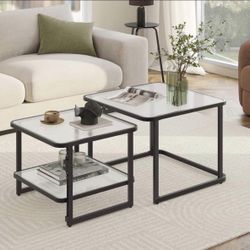 Nesting coffee table with LED LIGHT brand new in box $40