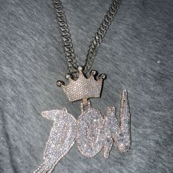 Iced Out Necklace (With Pendant)