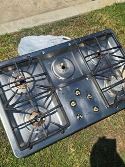 Stainless 36" Stove top works great