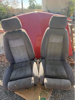 Camaro seats and Chevy hood  from the 90s