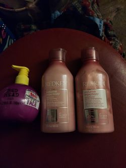 Redken Volume Injection Shampoo And Conditioner Step 1 And 2 And Bedhead Thickening Cream