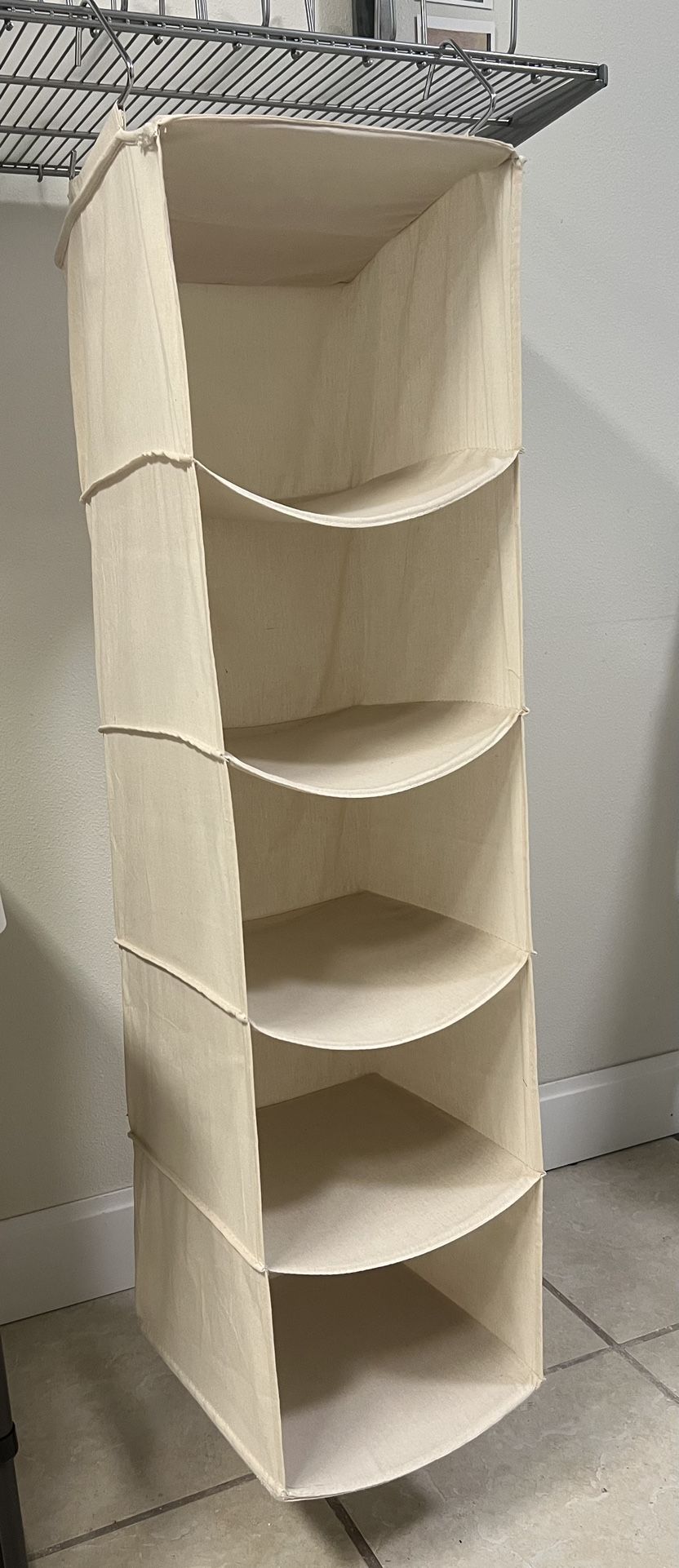 The Container Store 5-Compartment Hanging Closet Organizer