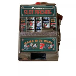 Grand Star Mini Jackpot Slot Machine Coin Bank Tabletop Game