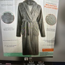 Weighted plush robe