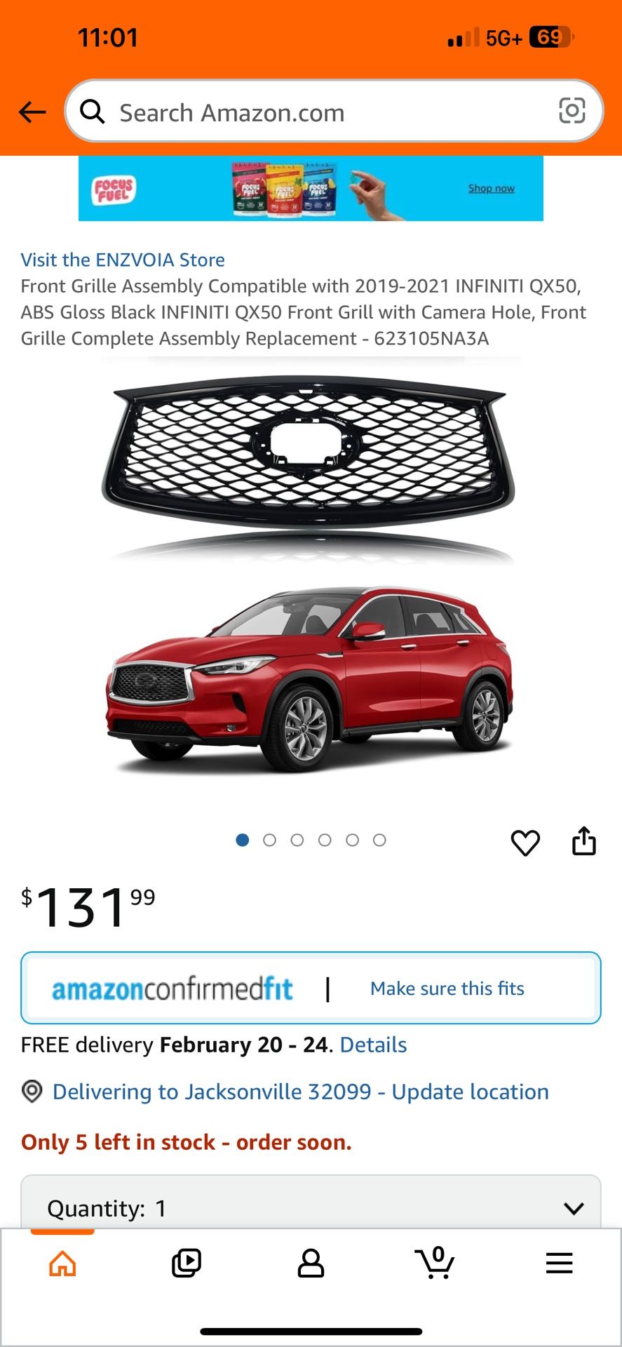 Front Grill For GX50 Infinity