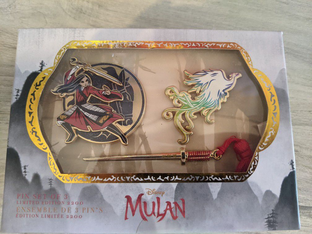 Mulan Pin Set- Live Action Disney Movie