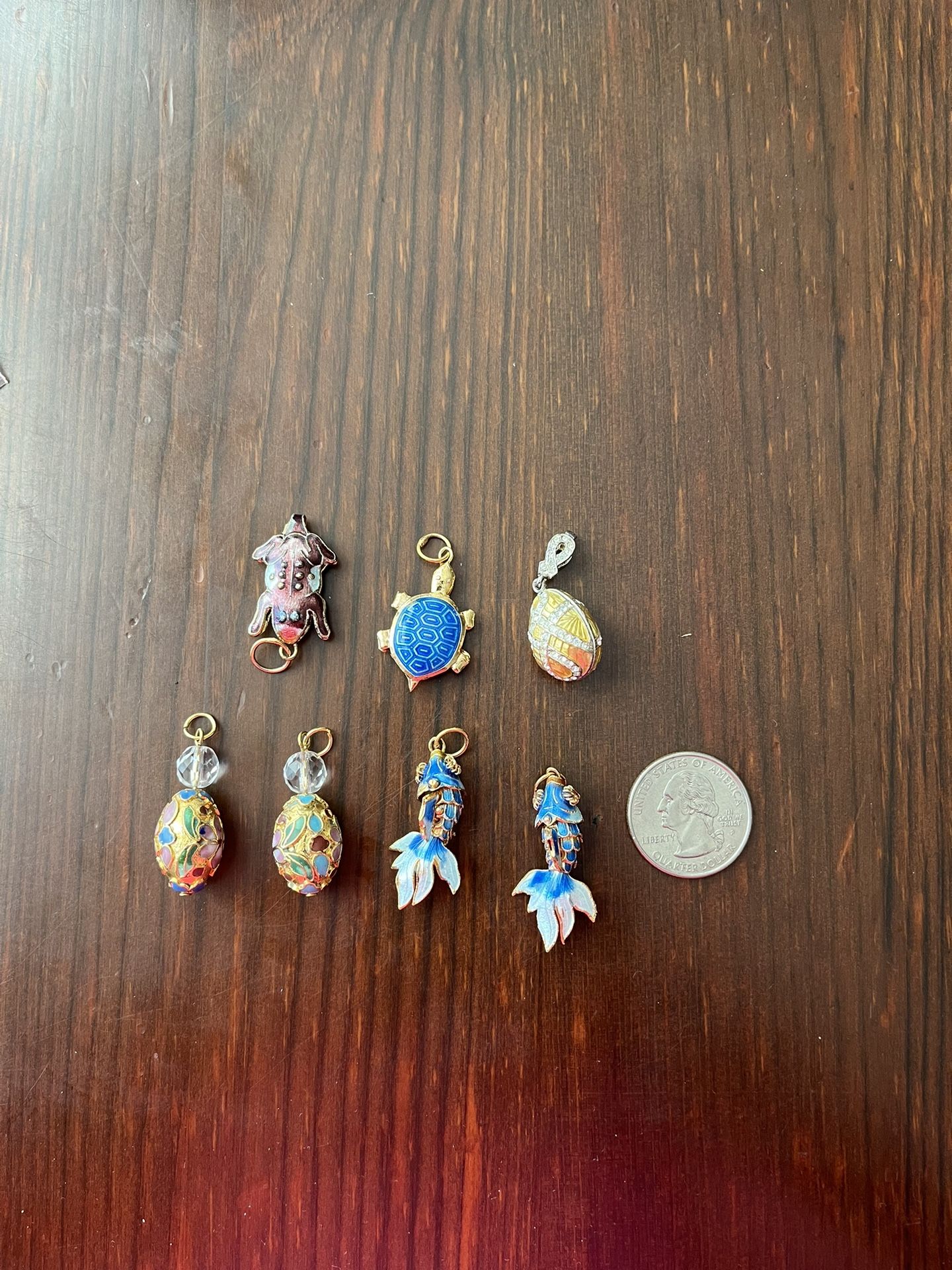 Cloisonne necklace pendants 