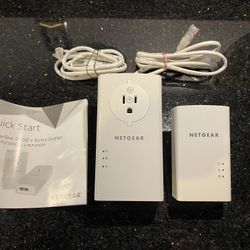 2 NETGEAR Powerline Network Adapters: Powerline 2000 (PLP2000) & 1000 (PL1000v2)
