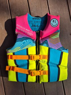HYPERLITE Neoprene Life Jacket Kids Size 55lb-88lb