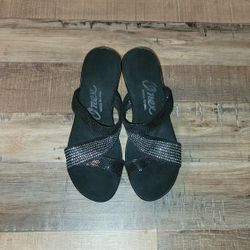 Onex Bling Strappy Comfort Wedges Size 7 Excellent Condition PRICE Is Firm Cash Only 