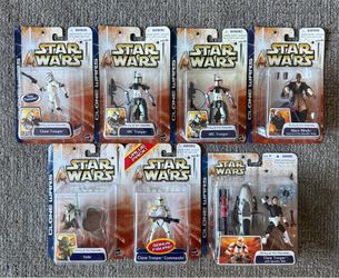 Star Wars Clone Wars Army of the Republic Army Clone ARC Trooper 7 Figure Lot