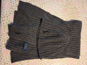 Polo Ralph Lauren Gray Knit Scarf