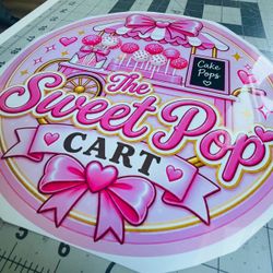 Custom LARGE printed Stickers - available - Business - stores - shops