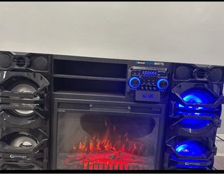 Technical Pro Bluetooth Speaker System with Electric Fireplace