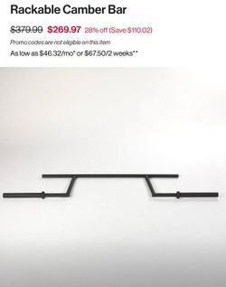 Rackable Cambered Bar