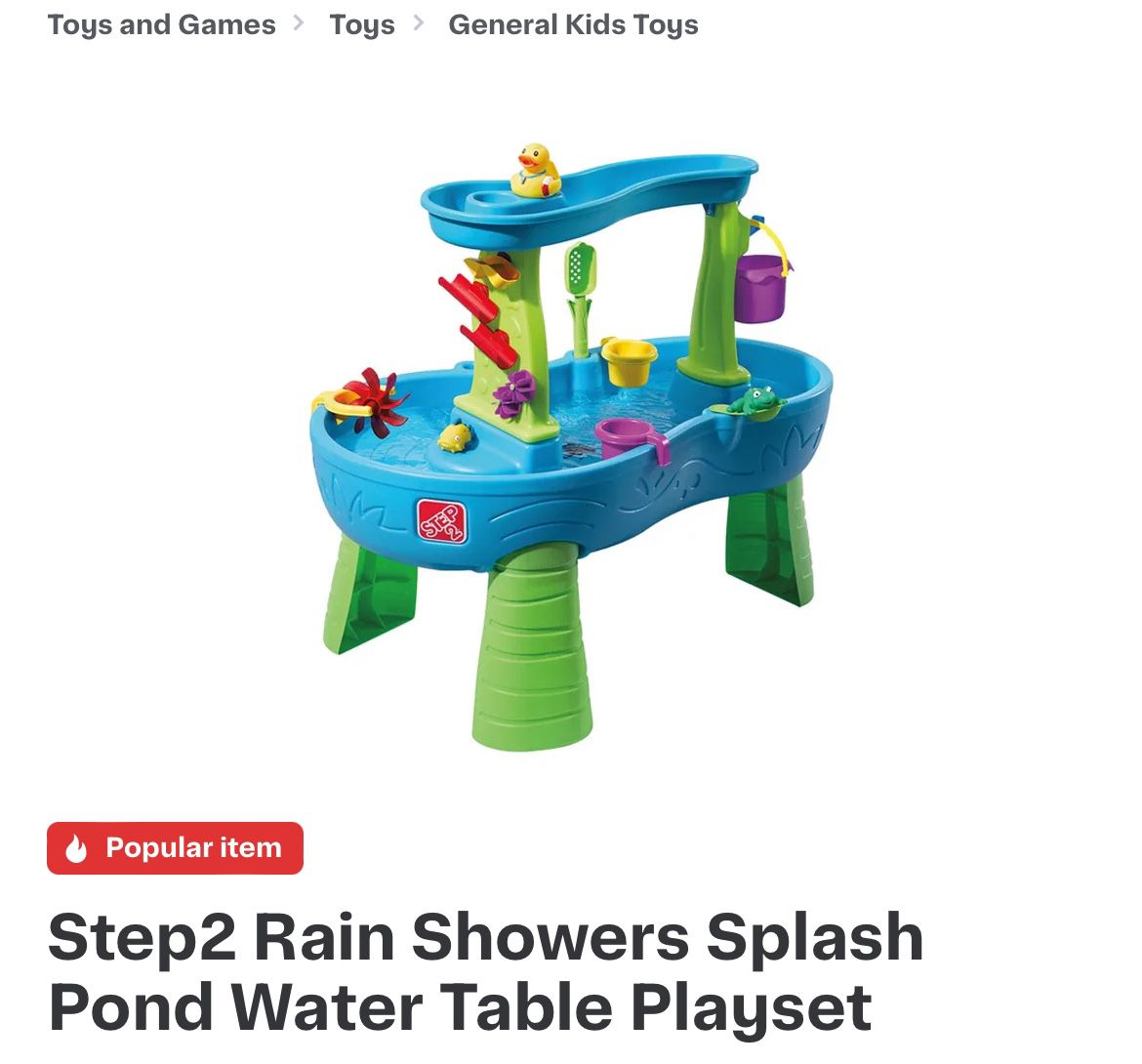 Step Two Water Table