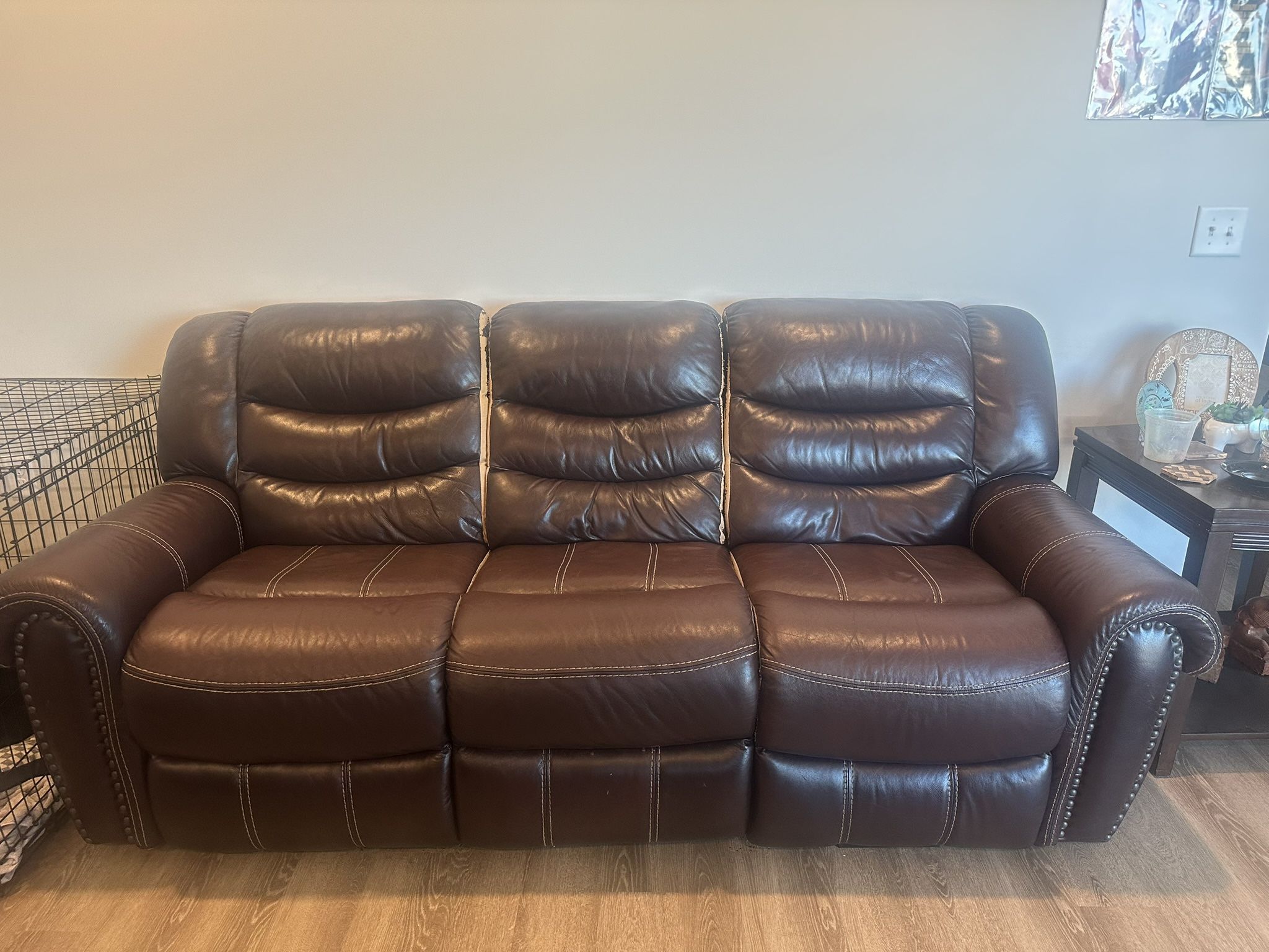 Couch with recliners