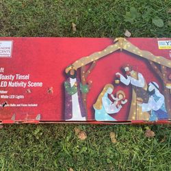 6ft Yuletide Lane LED 210-Light Nativity Set Tested Lights Work